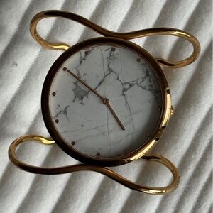 Fossil Gold Marble-Patterned Cuff Watch
